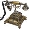 Retro Rotary Phone Vintage Turntable Dial Telephone Old Fashioned Landline Phone
